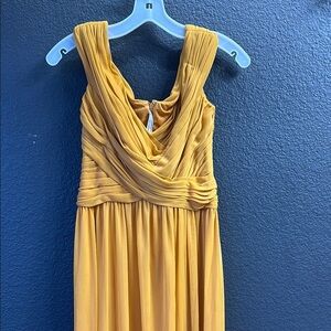 Elegant Mustard Yellow Women's Dress